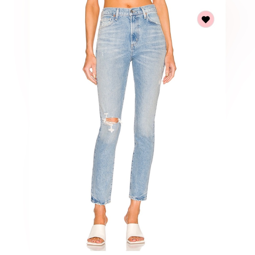NWT Olivia High Rise Slim Jean in Santorini